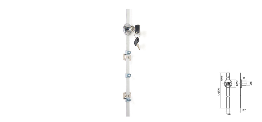 Multiple drawer lock,side lock